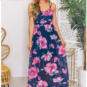 🆕 Fond of You Floral Maxi Dress